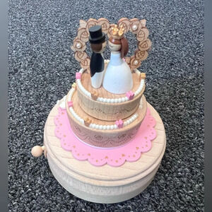 WONDERFUL LIFE WOODEN MUSIC WEDDING CAKE Topper Jean Cultural New